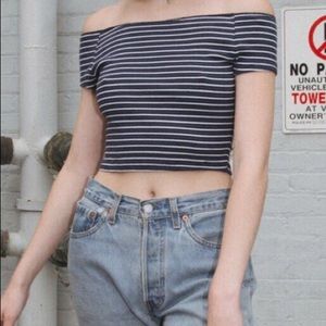 NWOT Brandy Melville Double Striped Ellery Top